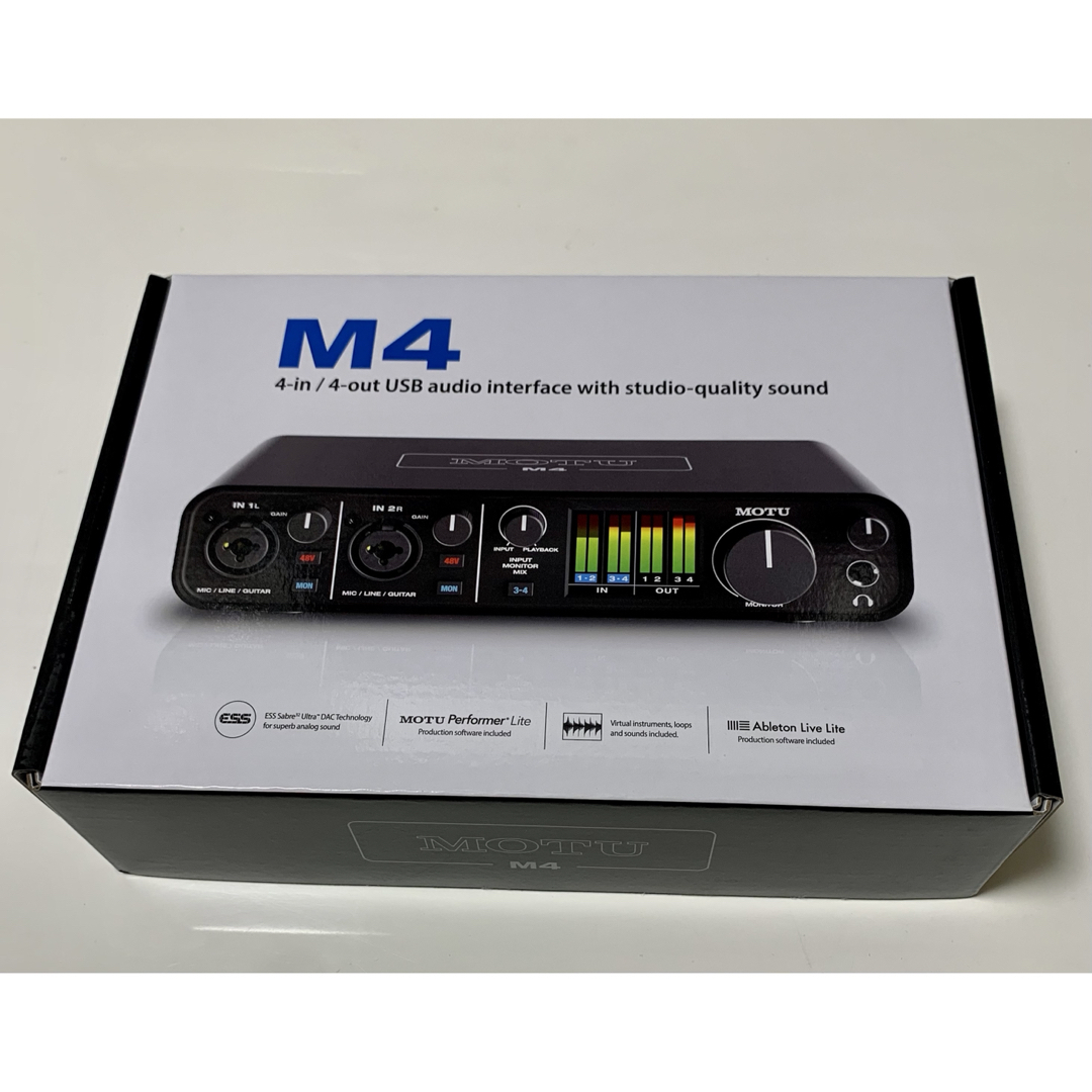 新品 MOTU(モツ) M4 オーディオインターフェイス 楽器のDTM/DAW(オーディオインターフェイス)の商品写真