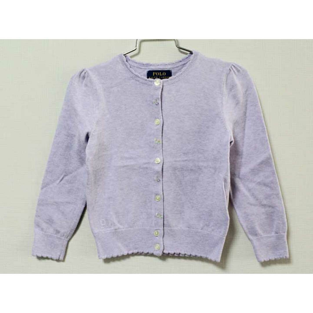 Ralph Lauren(ラルフローレン)の《ラルフローレン/Ralph Lauren》110cm 長袖カーディガン 薄紫【中古】子供服 キッズ kids 女の子 春秋 702032 キッズ/ベビー/マタニティのキッズ服女の子用(90cm~)(カーディガン)の商品写真