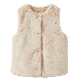 ザラキッズ(ZARA KIDS)のリバーシブル フェイクファー ベスト(ジャケット/上着)