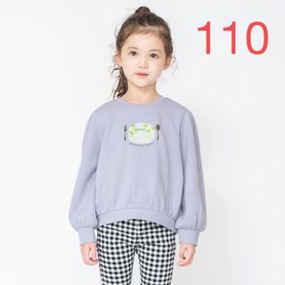 ブランシェス(Branshes)のNO.3054 ブランシェス 長袖 裏起毛 ロンT トレーナー 女の子 110(Tシャツ/カットソー)