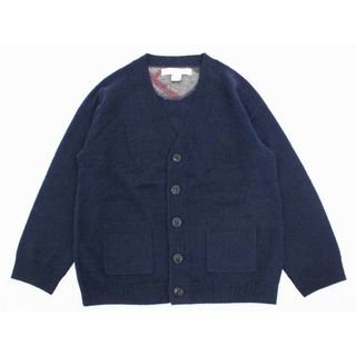 バーバリー(BURBERRY)の[バーバリー/BURBERRY]100cm カーディガン 紺 フォーマル お受験 見学会 説明会 お稽古 お教室 通塾 通園 スクール 冠婚葬祭【中古】子供服 キッズ kids 男の子 029022(カーディガン)