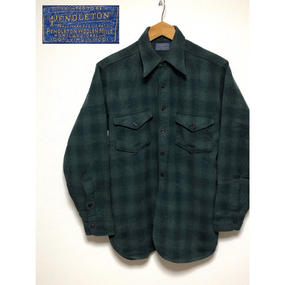 PENDLETON - ☆アメリカ古着40sビンテージ☆PENDLETONオンブレ PENDLETON - ☆アメリカ古着40sビンテージ☆PENDLETONオンブレ