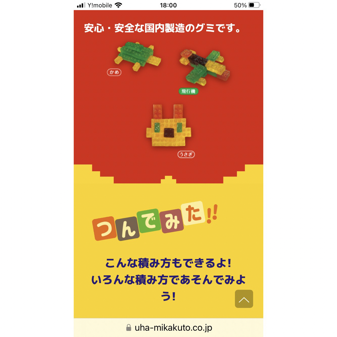 UHA味覚糖(ユーハミカクトウ)のとどんプロフ必須様専用　UHA味覚糖　つむグミ　ブロック 食品/飲料/酒の食品(菓子/デザート)の商品写真