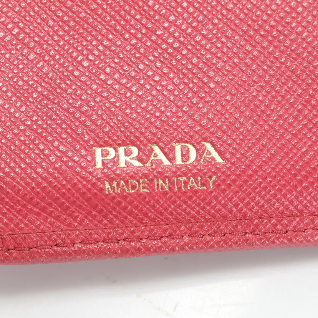 PRADA - プラダ サフィアーノ レザー 三角ロゴ 二つ折り 財布 PRADA - プラダ サフィアーノ レザー 三角ロゴ 二つ折り 財布
