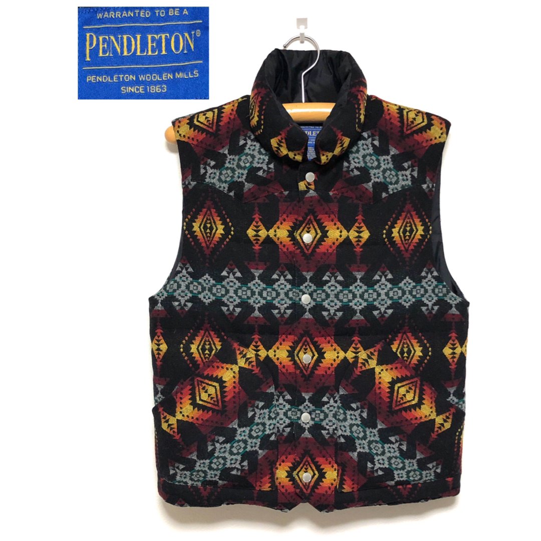 PENDLETON(ペンドルトン)のPENDLETONダウンベスト☆ ネイティブアメリカン柄ペンドルトン メンズのジャケット/アウター(ダウンベスト)の商品写真