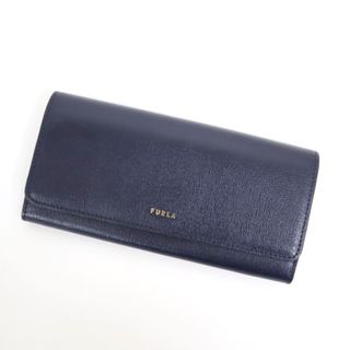 フルラ(Furla)の【FURLA】フルラ コンチネンタルウォレット 二つ折り長財布 レザー ネイビー×ゴールド金具 PCY3UNO/kr11156ko(長財布)