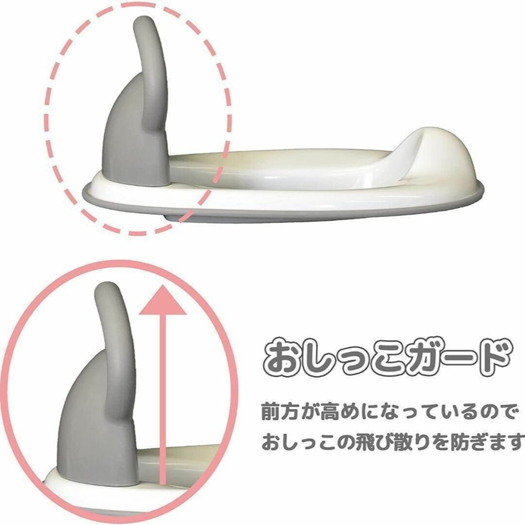 送料無料　新品永和 ミッフィー補助便座 グレー キッズ/ベビー/マタニティのおむつ/トイレ用品(補助便座)の商品写真