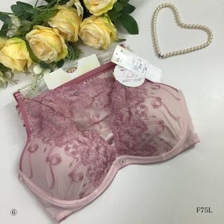 下着☆F75Lブラ&ショーツ 女装 男性様も！⑥(ブラ&ショーツセット)