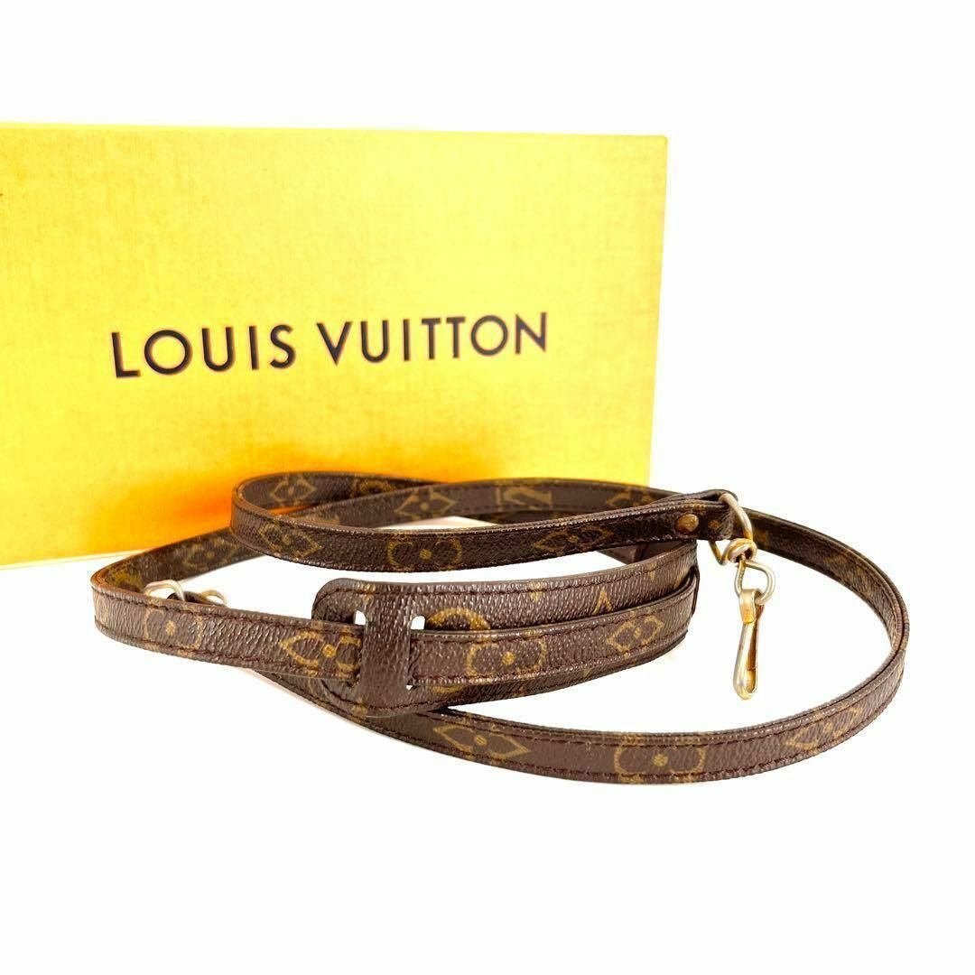 美品】LOUISVUITTON ルイヴィトン モノグラム ショルダーストラップ 美品】LOUISVUITTON ルイヴィトン モノグラム ショルダーストラップ