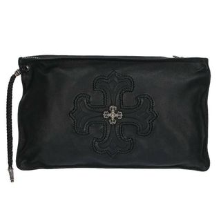 クロムハーツ(Chrome Hearts)のクロムハーツ  FLAT BAG フィリグリープラスチャームストラップレザークラッチバッグ メンズ(バッグ)