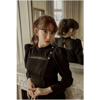 ハーリップトゥ(Her lip to)のModern Mademoiselle Back Ribbon Dress(ロングワンピース/マキシワンピース)