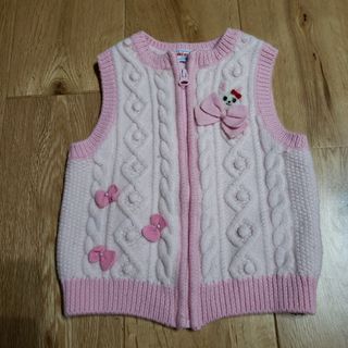 新品♡80㎝ うさこちゃん ニットベスト ミキハウス