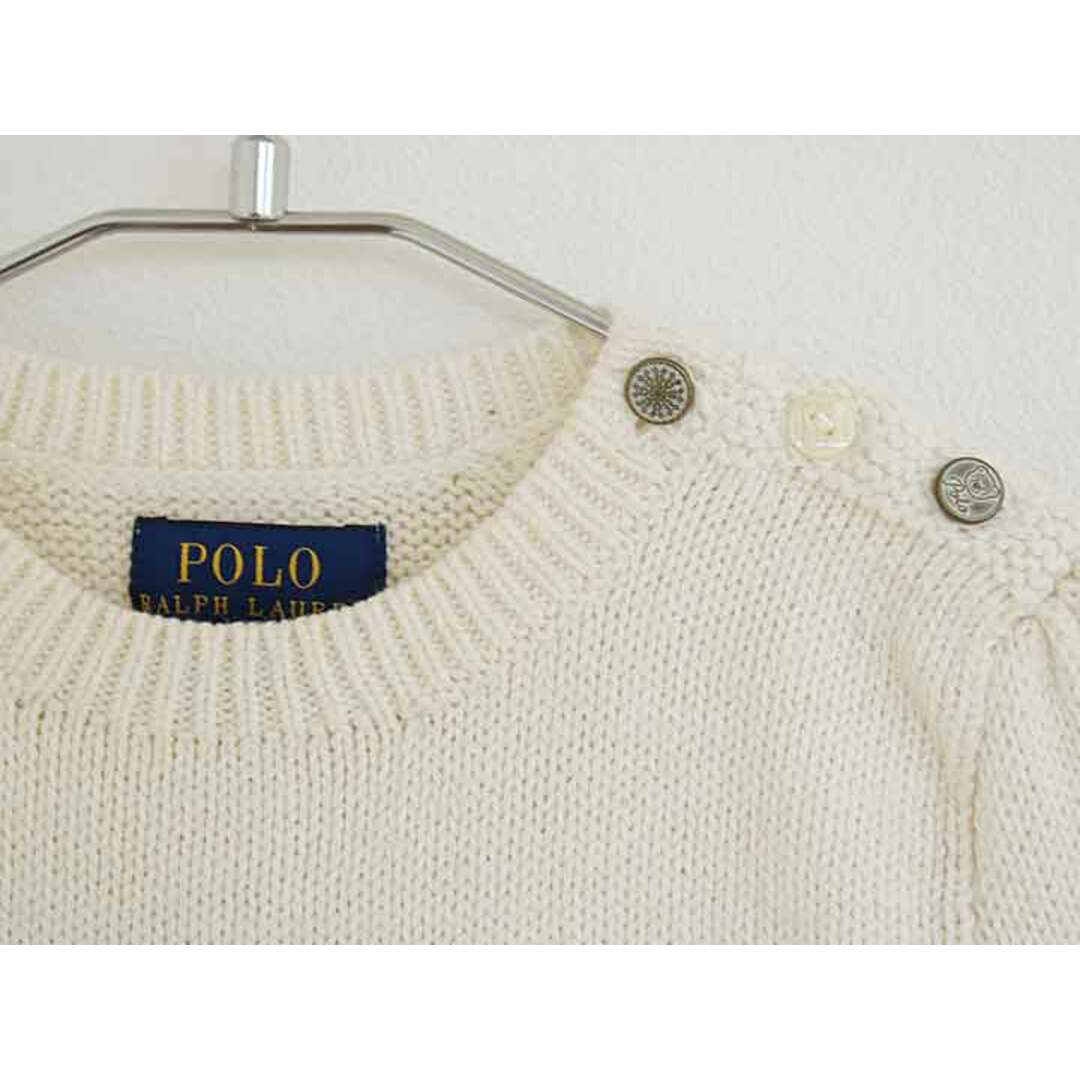 Ralph Lauren(ラルフローレン)の【秋冬物 新入荷!】新品 未使用品†ラルフローレン/Ralph Lauren†110cm(4) ニット/セーター 白 子供服 キッズ kids 女の子 秋冬 011132 キッズ/ベビー/マタニティのベビー服(~85cm)(ニット/セーター)の商品写真