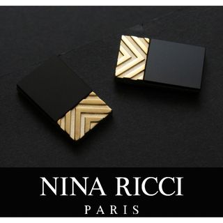 ニナリッチ(NINA RICCI)の7943◆ニナリッチ◆カフス◆ゴールド＆ブラック◆ドイツ製◆カフスボタン(カフリンクス)