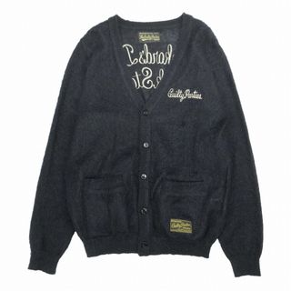 12AW ワコマリア WACKO MARIA モヘア カーディガン ニット ロゴ