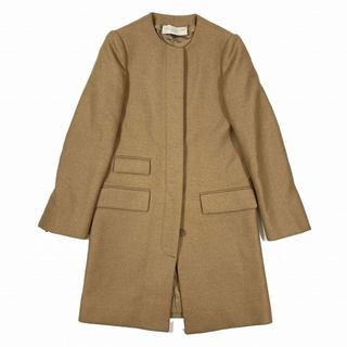 ステラマッカートニー(Stella McCartney)のステラマッカートニー ノーカラー キャメルヘア ロングコート アウター(その他)