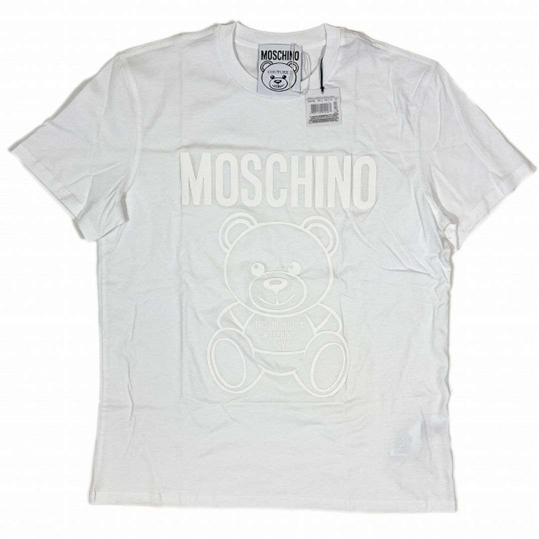 モスキーノ MOSCHINO ホワイトベア プリント Tシャツ トップス 半袖71cm袖丈