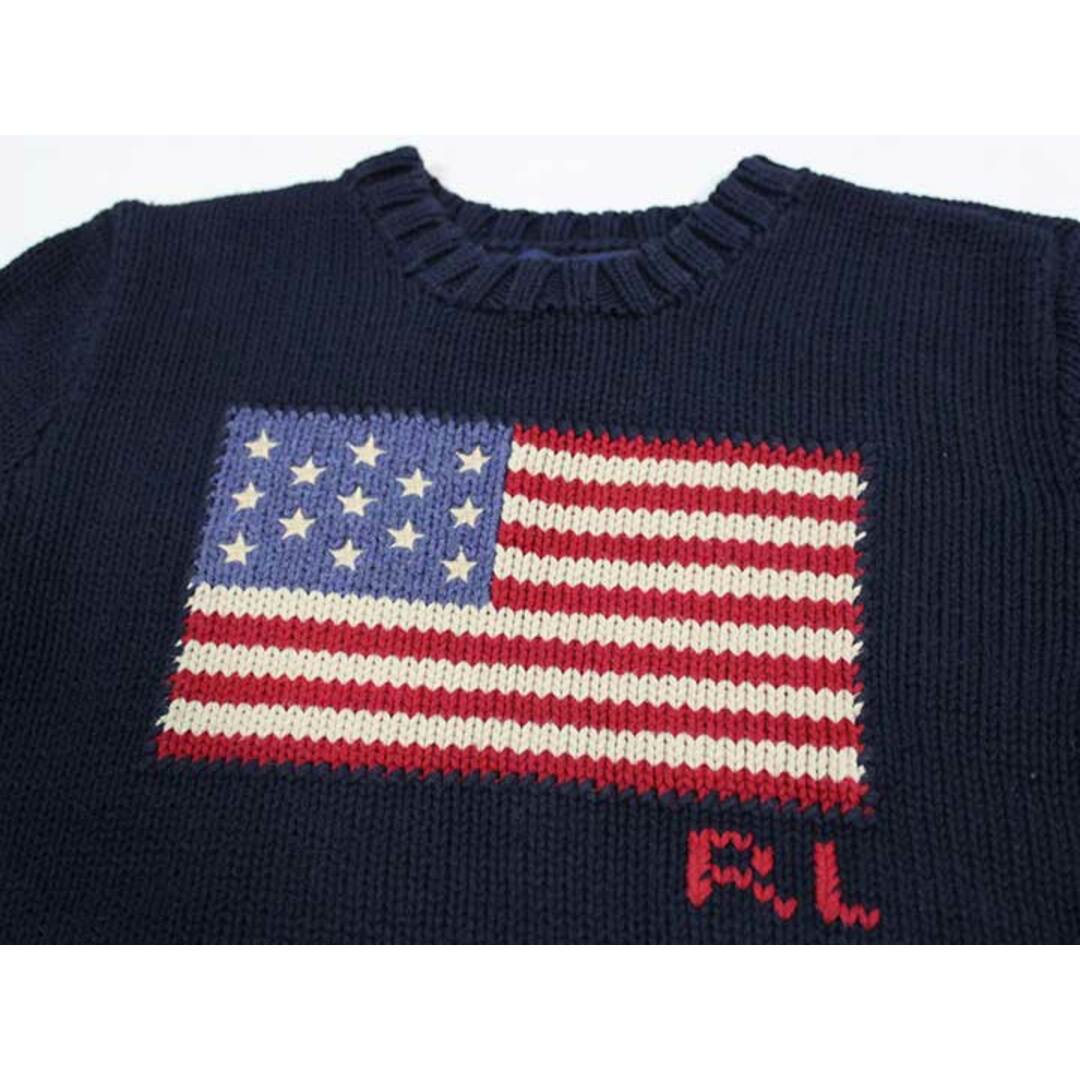 Ralph Lauren(ラルフローレン)の【秋冬物 新入荷!】☆ラルフローレン/Ralph Lauren☆140cm セーター/ニット 紺 【中古】子供服 キッズ kids ジュニア 男の子 秋冬 701132 キッズ/ベビー/マタニティのベビー服(~85cm)(ニット/セーター)の商品写真