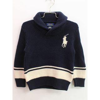 ラルフローレン(Ralph Lauren)の【秋物 新入荷!】♪ラルフローレン/Ralph Lauren♪110cm セーター/ニット 紺×オフホワイト【中古】子供服 キッズ kids 男の子 秋冬 501132(ニット/セーター)