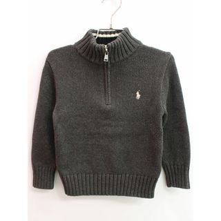 ラルフローレン(Ralph Lauren)の【秋物 新入荷!】♪ラルフローレン/Ralph Lauren♪100cm ハーフジップセーター/ニット グレー【中古】子供服 キッズ kids 男の子 秋冬 501132(ニット/セーター)