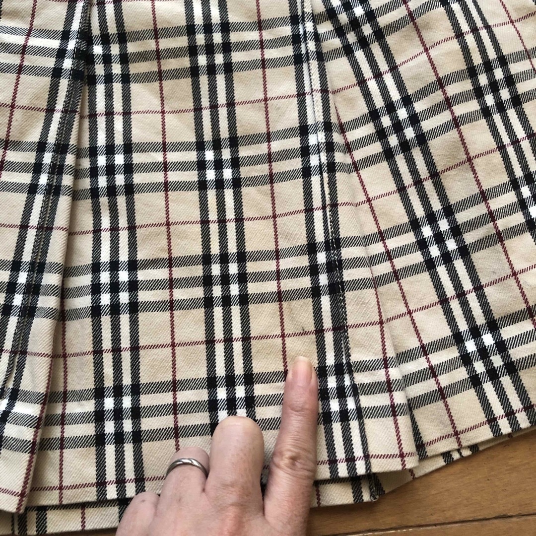 BURBERRY(バーバリー)のバーバリー140定番スカート(ノバチェック プリーツ スカート )ミキハウス キッズ/ベビー/マタニティのキッズ服女の子用(90cm~)(スカート)の商品写真