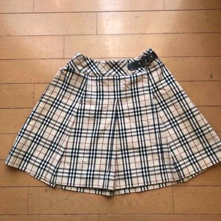 バーバリー(BURBERRY)のバーバリー140定番スカート(ノバチェック プリーツ スカート )ミキハウス(スカート)