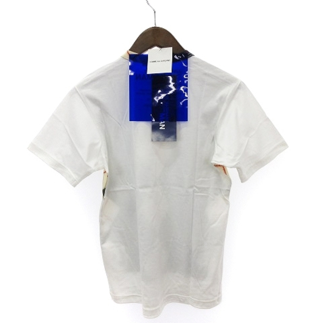 ジュンヤワタナベマン アーガイルニット プリント Tシャツ 半袖 白 S メンズのトップス(Tシャツ/カットソー(半袖/袖なし))の商品写真