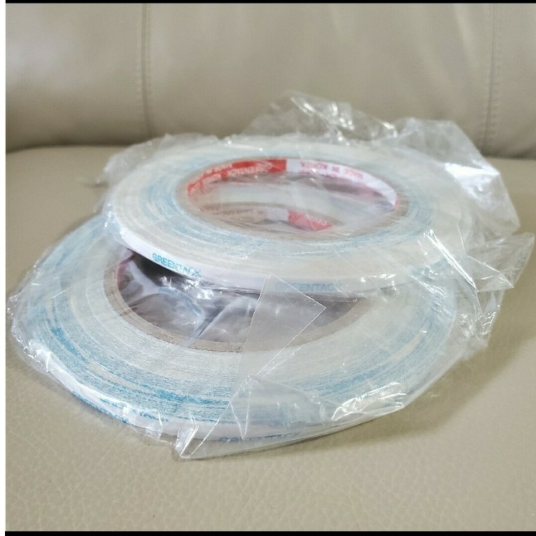 GREENTACK KOREA 両面テープ韓国製5mm幅×5個 インテリア/住まい/日用品の文房具(テープ/マスキングテープ)の商品写真