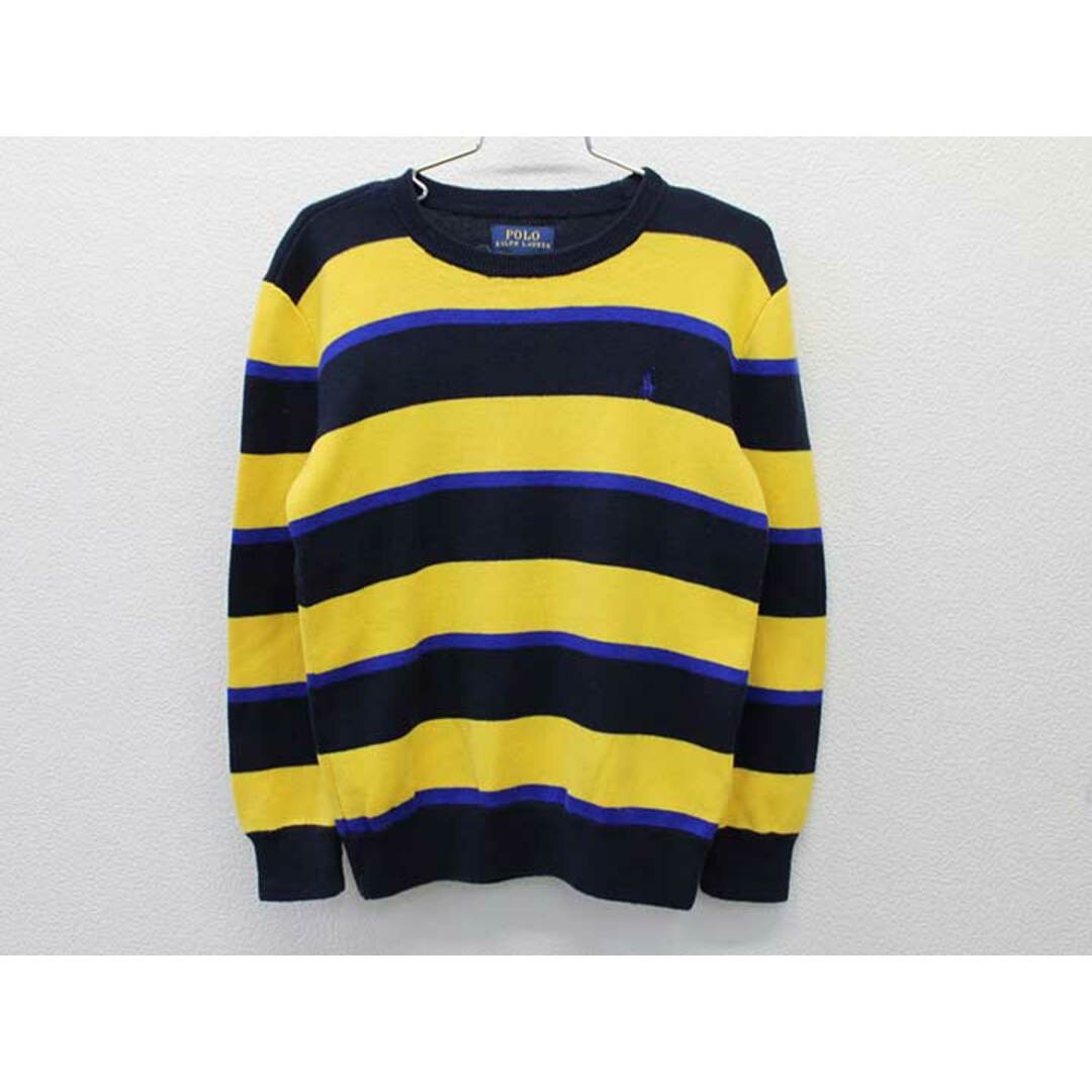 Ralph Lauren(ラルフローレン)の〔ラルフローレン/Ralph Lauren〕130cm セーター/ニット 紺×黄色【中古】子供服 キッズ kids  男の子 秋冬 409032 キッズ/ベビー/マタニティのベビー服(~85cm)(ニット/セーター)の商品写真