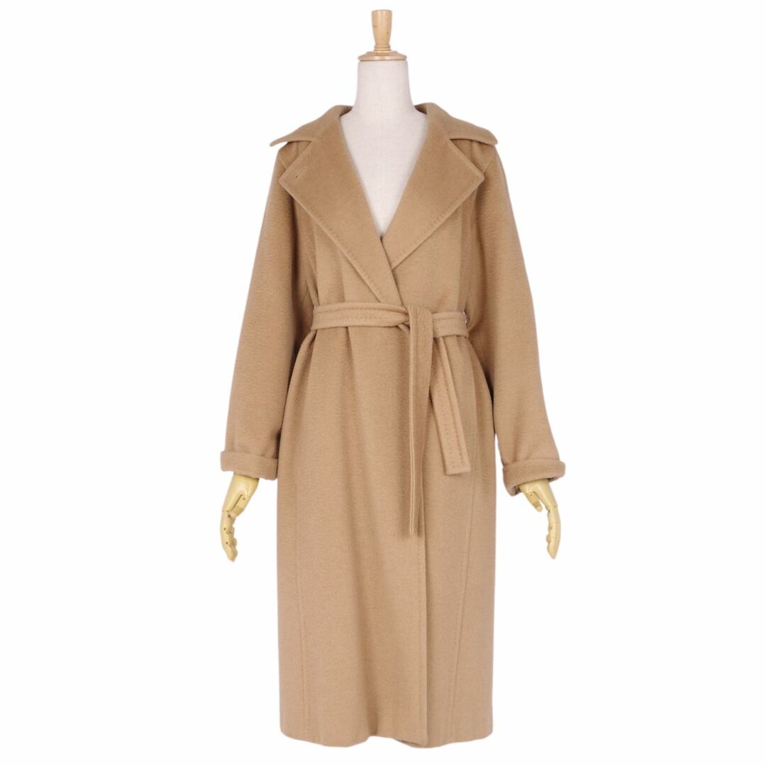 Max Mara(マックスマーラ)の美品 マックスマーラ Max Mara コート チェスターコート 白タグ マニュエラ アイコンコート キャメル100％ アウター レディース JI36 USA2 FB34(S相当) ブラウン レディースのジャケット/アウター(その他)の商品写真