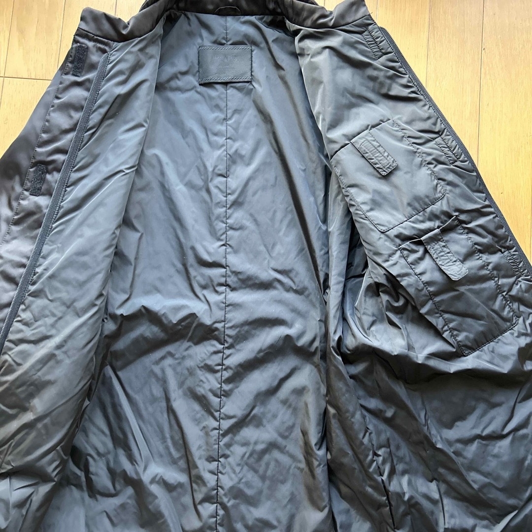 PRADA(プラダ)のプラダ  PRADA コート　中綿　ナイロン　ブラック　40 レディースのジャケット/アウター(ダウンコート)の商品写真