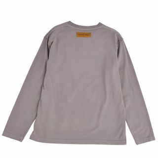 ルイヴィトン(LOUIS VUITTON)の美品 ルイヴィトン LOUIS VUITTON Tシャツ 長袖 カットソー ロングスリーブ インサイドアウト ロゴ トップス メンズ M グレー(Tシャツ/カットソー(半袖/袖なし))