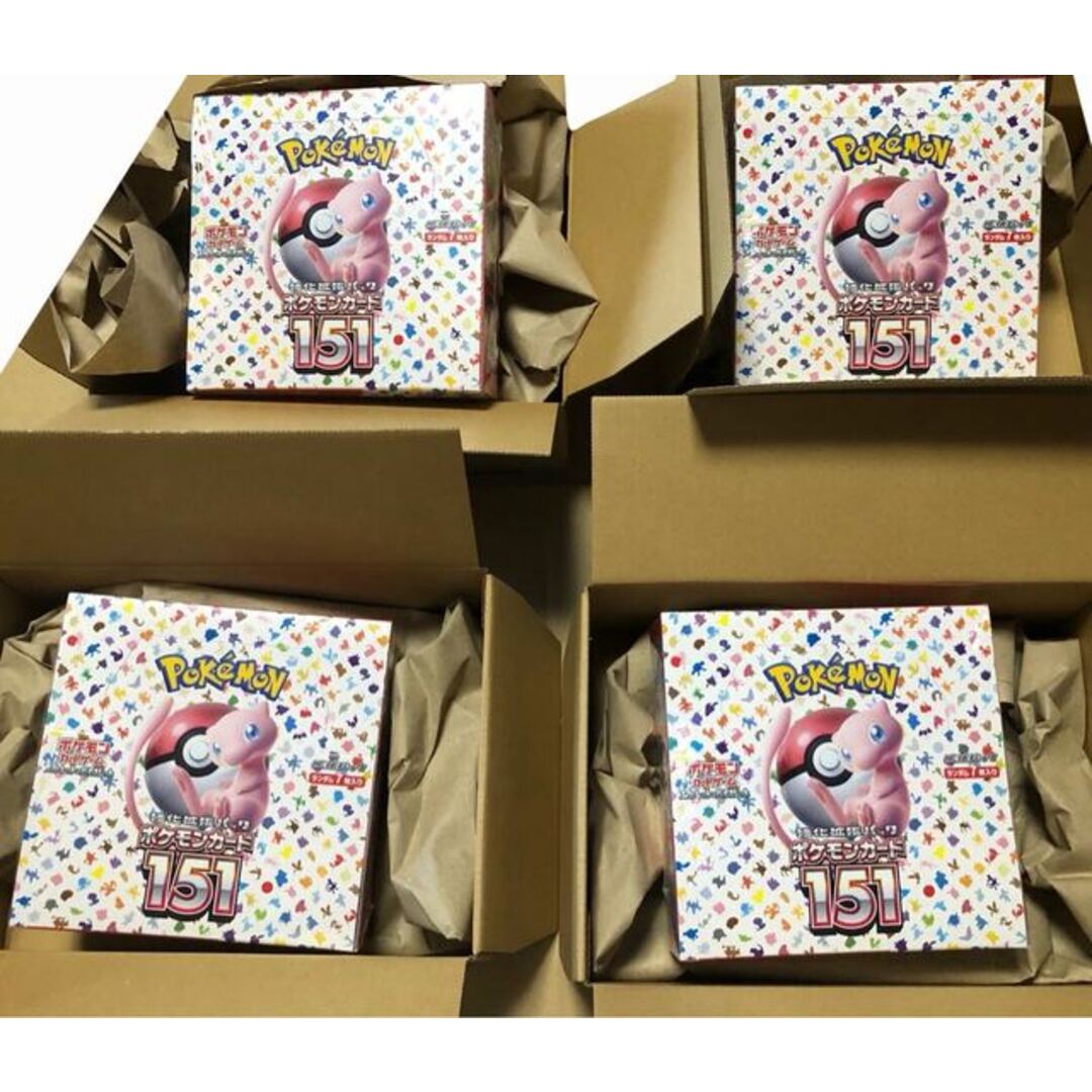 1〜2日magiでのカテゴリシュリンクあり ポケモンカード151 4BOX 未 1〜2日magiでのカテゴリシュリンクあり ポケモンカード151 4BOX 未