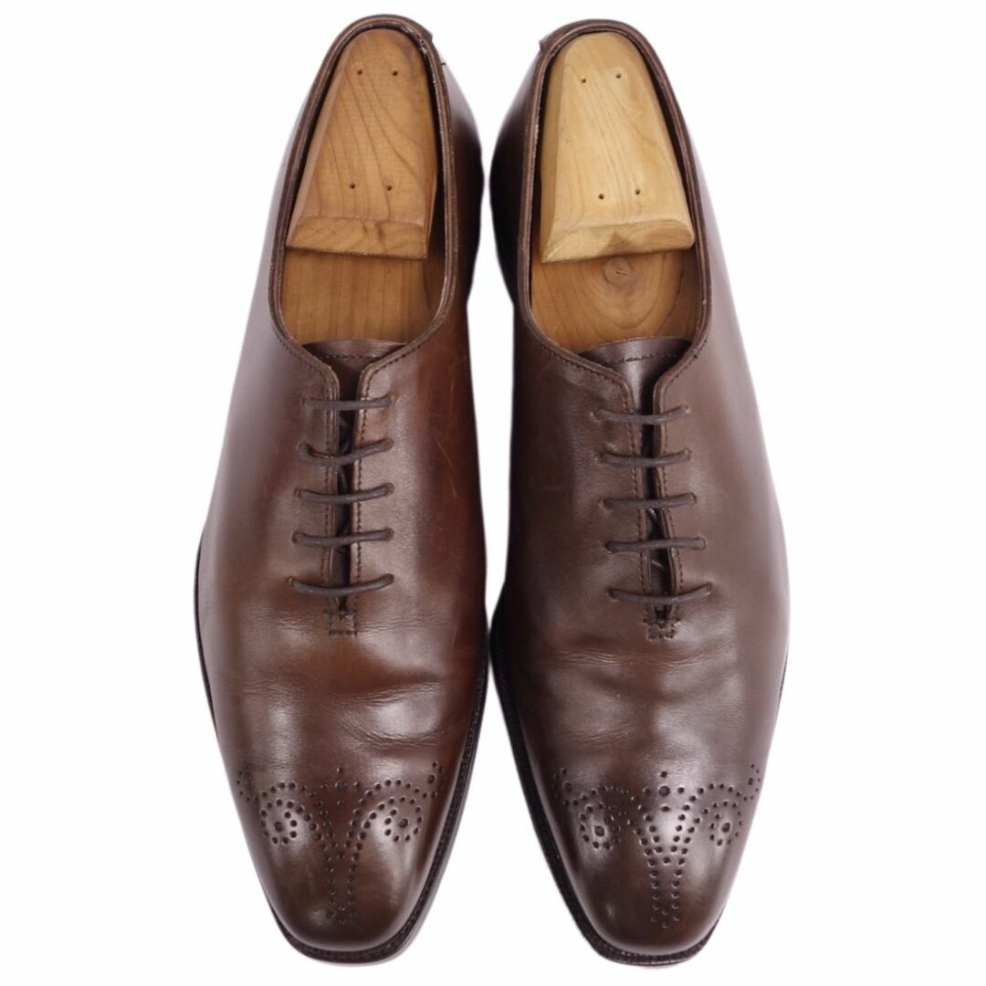 GEORGE CLEVERLEY(ジョージクレバリー)のジョージクレバリー GEORGE CLEVERLEY レザーシューズ ホールカット メダリオン カーフレザー 革靴 メンズ 5.5E(24cm相当) ブラウン メンズの靴/シューズ(ドレス/ビジネス)の商品写真