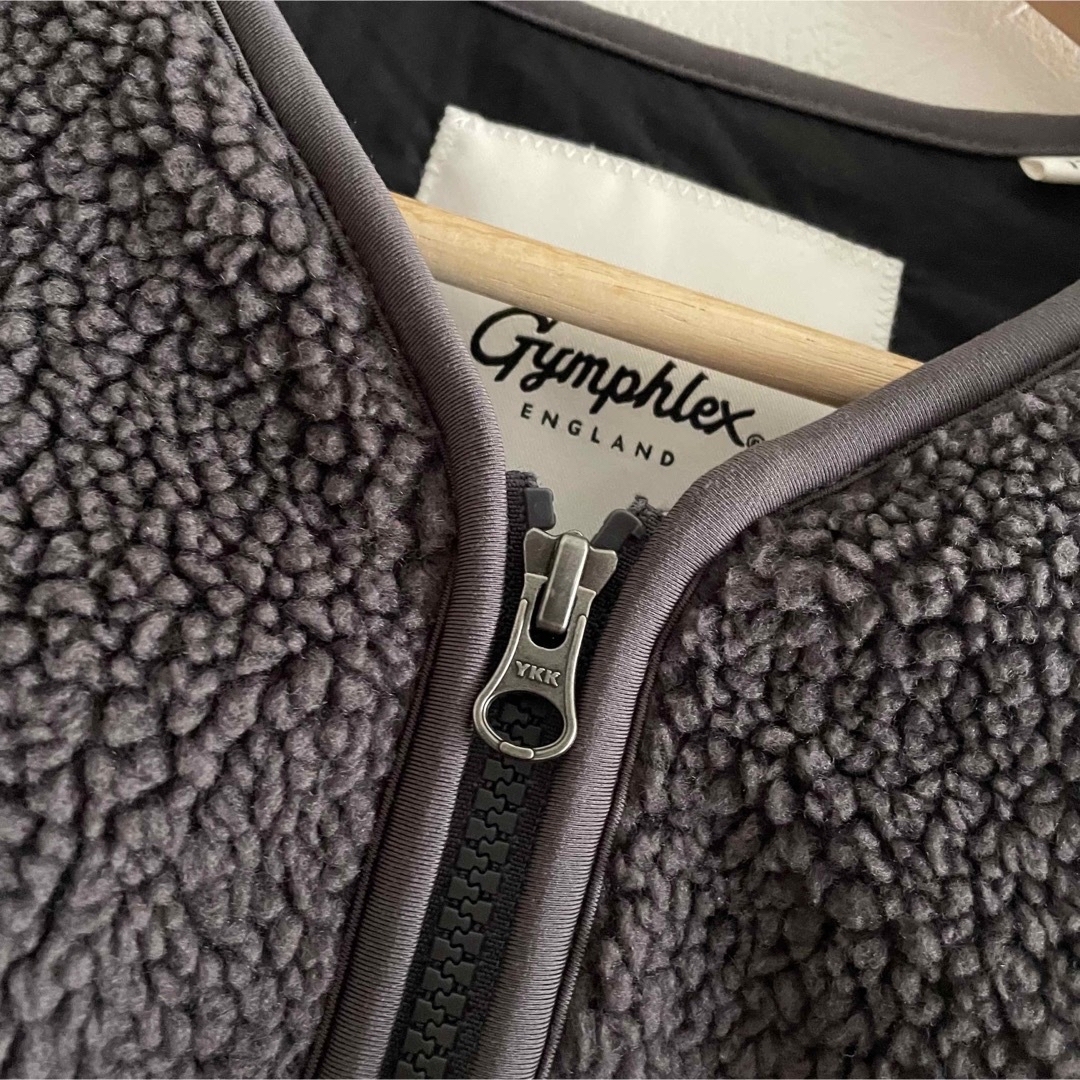 GYMPHLEX(ジムフレックス)のGYMPHLEX ボアジャケット 12 ブラウン レディースのジャケット/アウター(ブルゾン)の商品写真