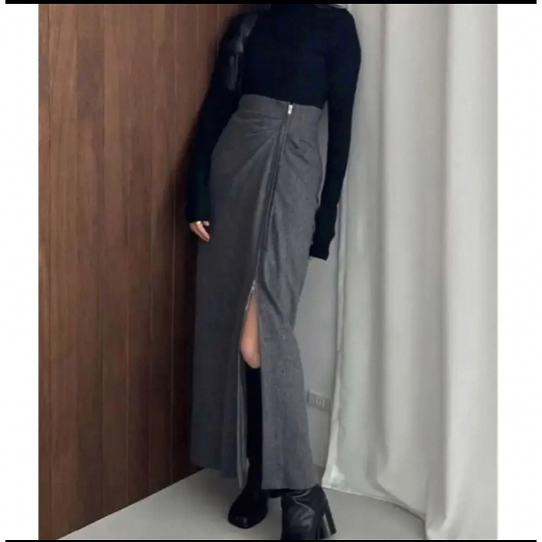 CLANE(クラネ)のCLANE HIGH WAIST DRAPE SKIRT レディースのスカート(ロングスカート)の商品写真