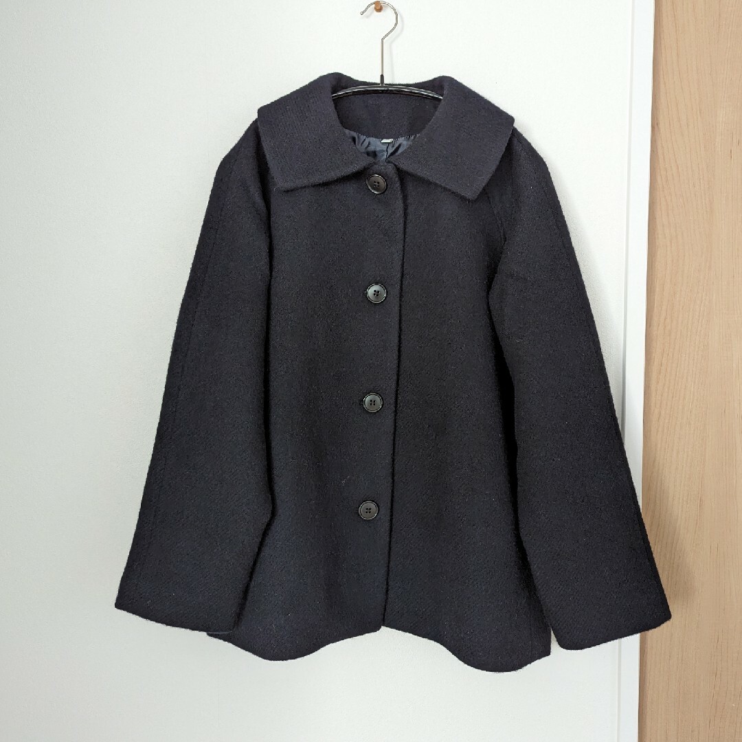 MUJI (無印良品) - 無印良品 再生ウール混ショートコートの通販 by MUJI (無印良品) - 無印良品 再生ウール混ショートコートの通販 by