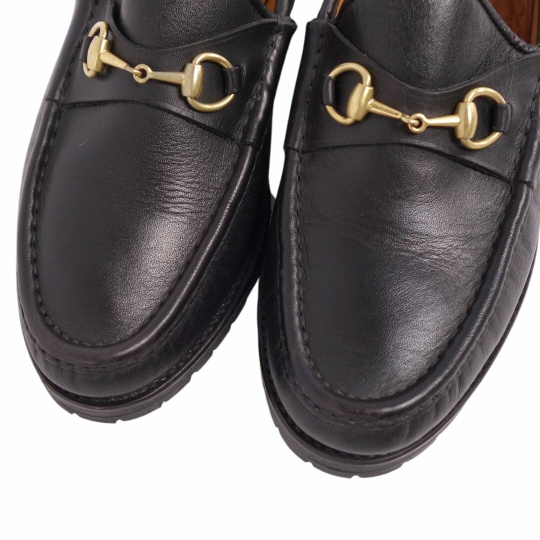 Gucci(グッチ)のVintage グッチ GUCCI ローファー モカシン ホースビット カーフレザー シューズ レディース 37C(24cm相当) ブラック レディースの靴/シューズ(ローファー/革靴)の商品写真