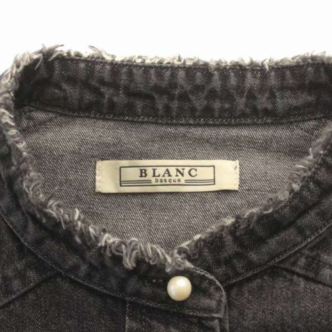 blanc basque ブラウス　パールボタン　38 Mサイズ相当