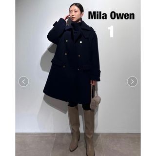 ミラオーウェン(Mila Owen)のミラオーウェン　MilaOwen  コートラボ　限定　金釦ミドル丈コート １(ロングコート)