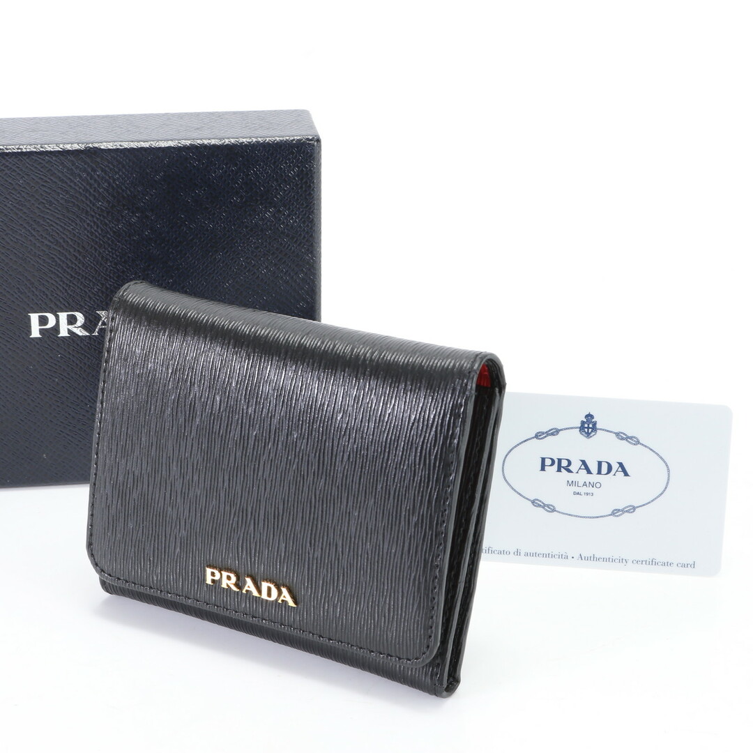 PRADA プラダ 三つ折り 財布 ウォレット コンパクト ウォレット