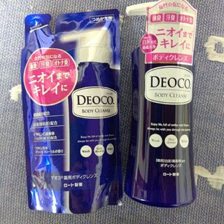 デオコ(DEOCO（ROHTO）)のロート製薬 DEOCO.デオコ 薬用ボディクレンズ 本体ボトル、つめかえ 各1(ボディソープ/石鹸)