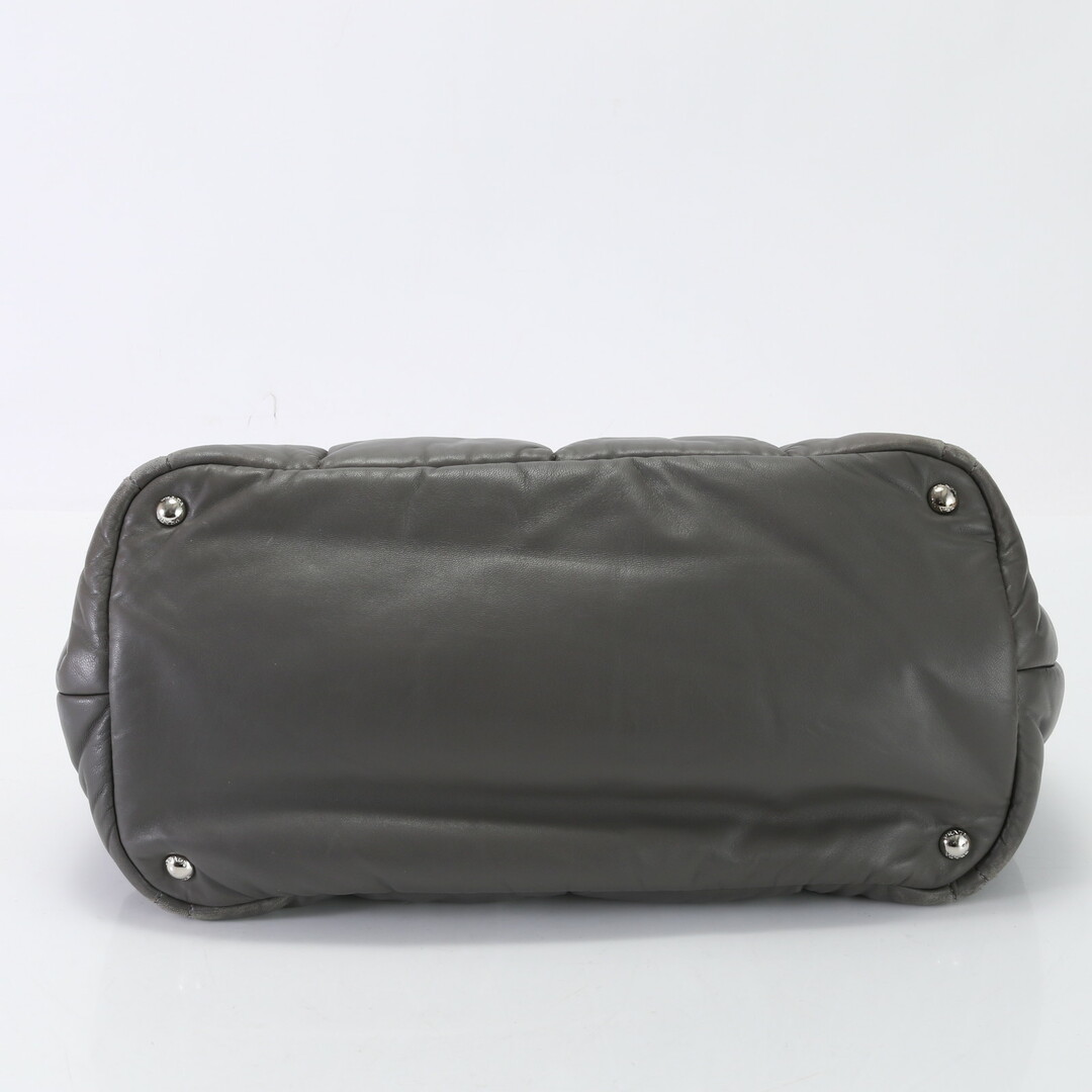 PRADA - 美品 プラダ 三角ロゴ ナッパ ボンバー BN2647 レザー トート
