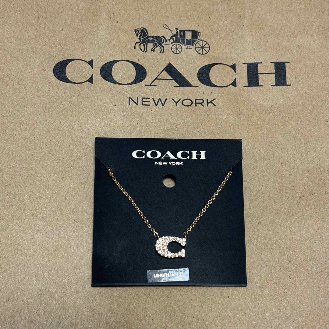 アクセサリーCOACH コーチ シグネチャーネックレス ゴールド