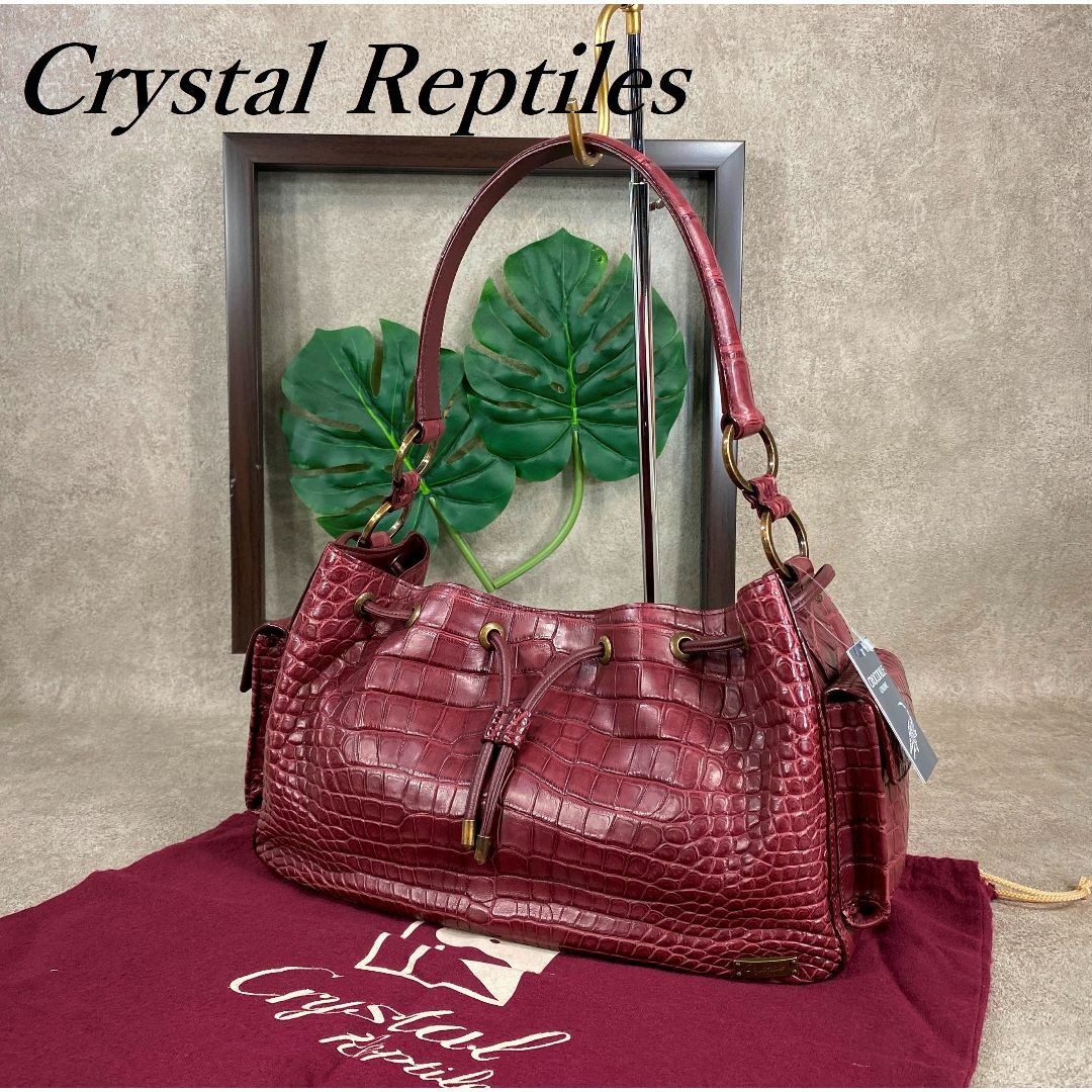Crystal Reptiles クリスタルレプティルズ クロコダイル バッグバッグ