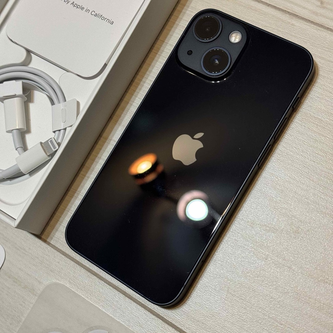 iPhone - 【極美品】iPhone 13 mini ミッドナイト 128 GB SIMフリーの