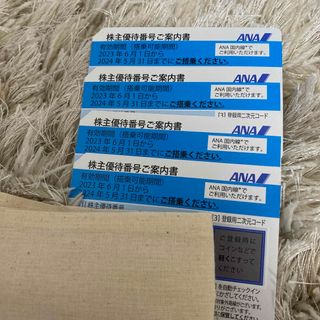 ANA株主優待　4枚セット(航空券)