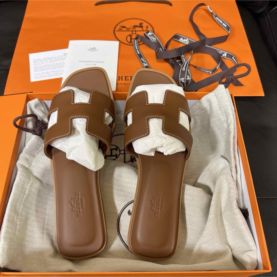 Hermes - 新品未使用 エルメス レディース サンダル オラン 37.5の通販