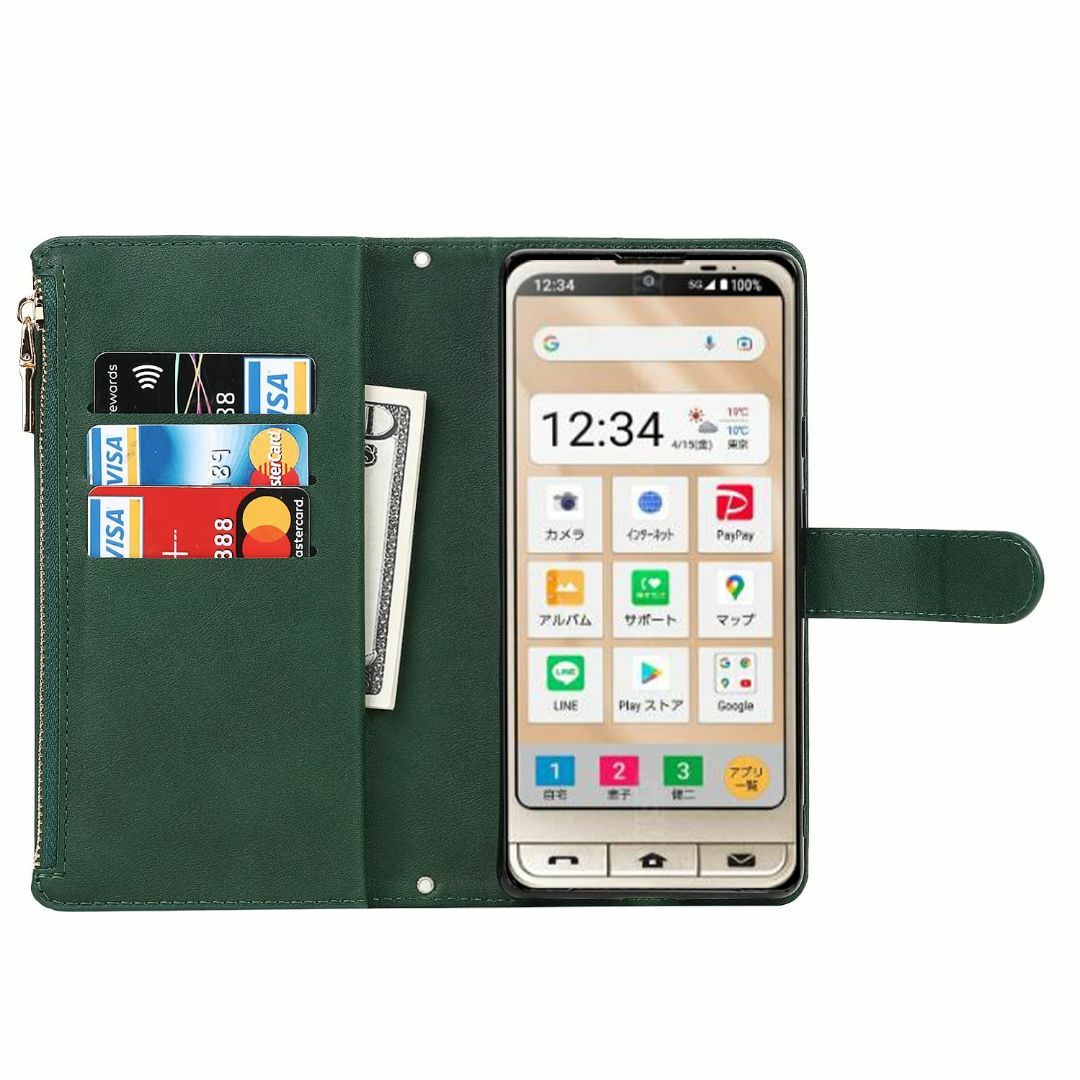 【在庫セール】Pelanty for シンプルスマホ6 A201SH 縄掛けケー スマホ/家電/カメラのスマホアクセサリー(その他)の商品写真