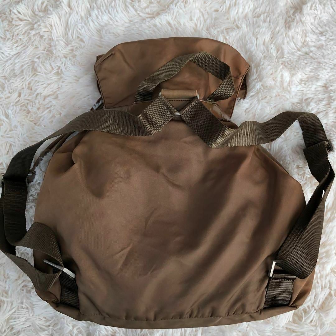 PRADA - PRADAプラダ ナイロンリュックB2811F ブラウン茶色の PRADA - PRADAプラダ ナイロンリュックB2811F ブラウン茶色の